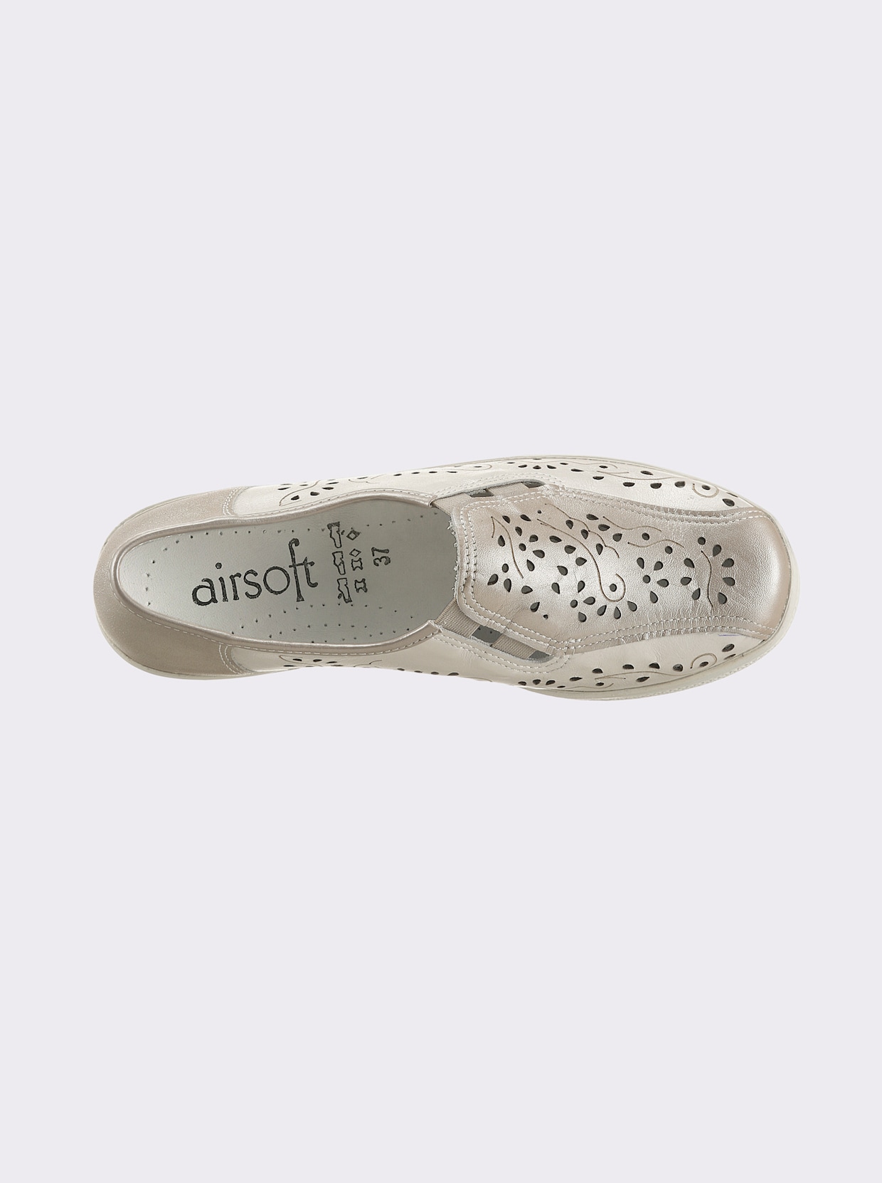 airsoft comfort+ Slipper - wollweiss