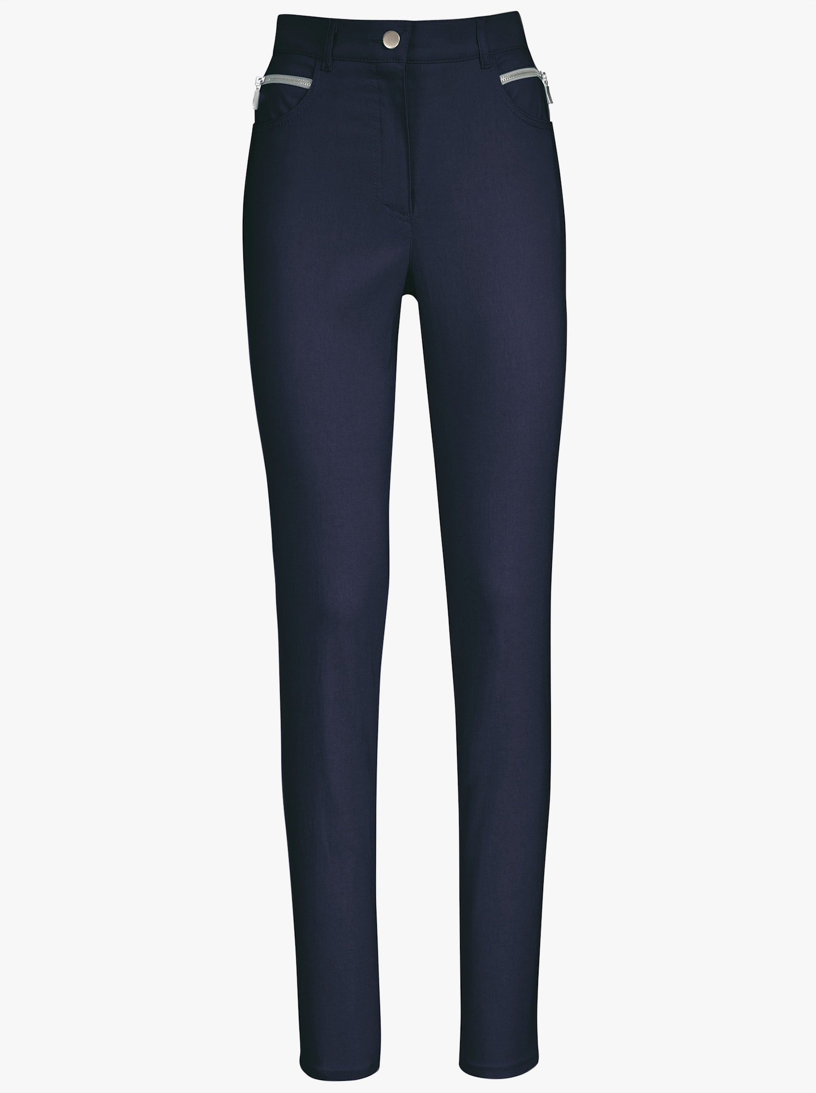 Stehmann Comfort line Stretch-Hose mit Zier-Taschen vorne - marine