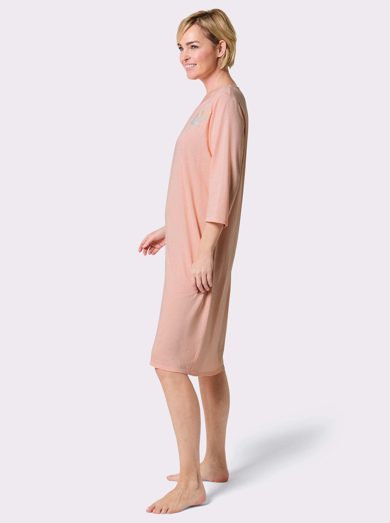 wäschepur Nachthemd mit Spitze - apricot