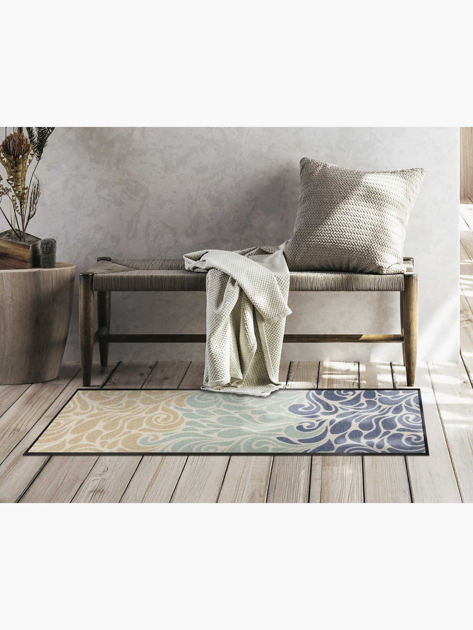 Salonloewe Fußmatte - bleu-sand-bedruckt