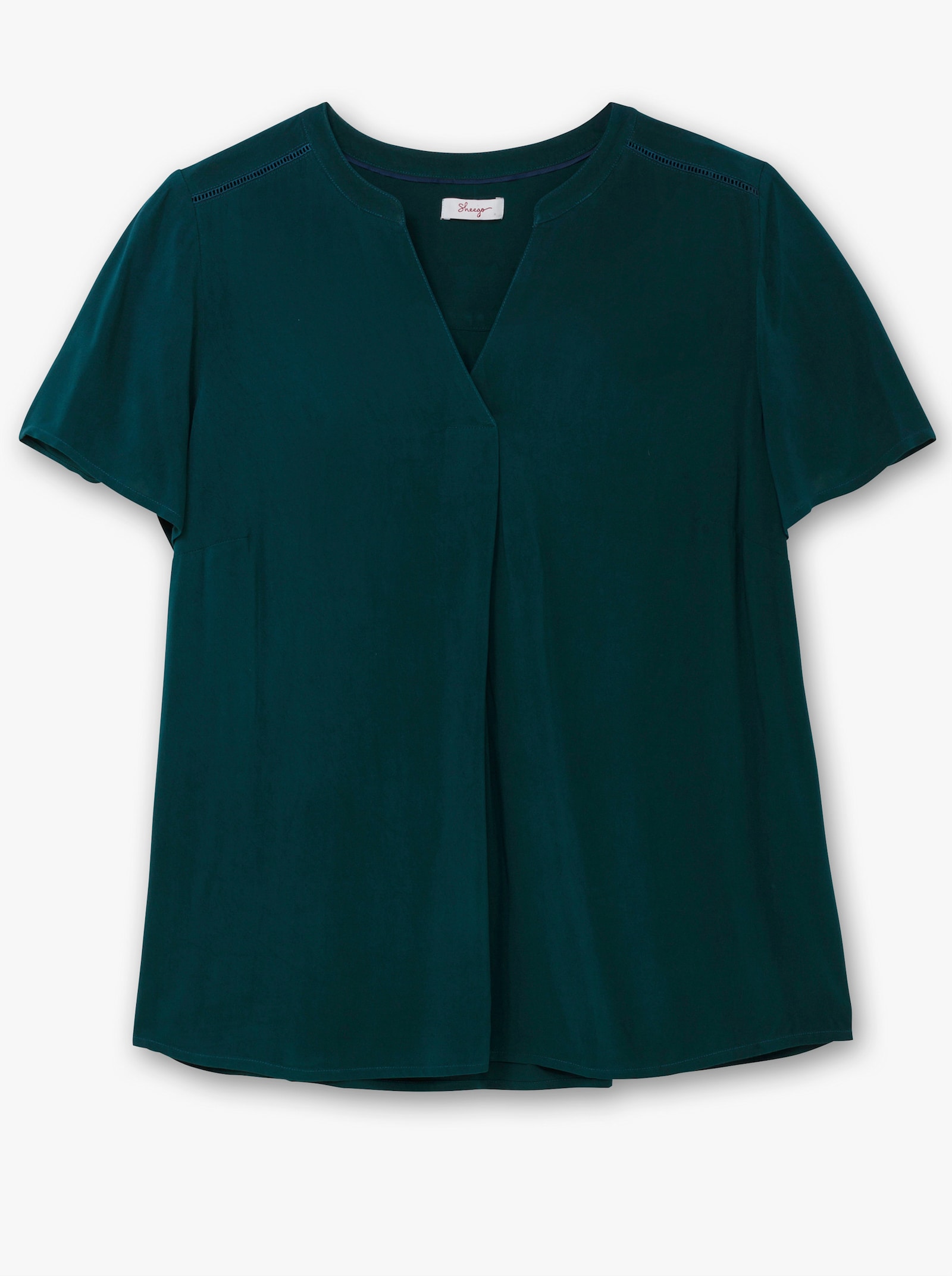 sheego Tuniek met kant - petrol