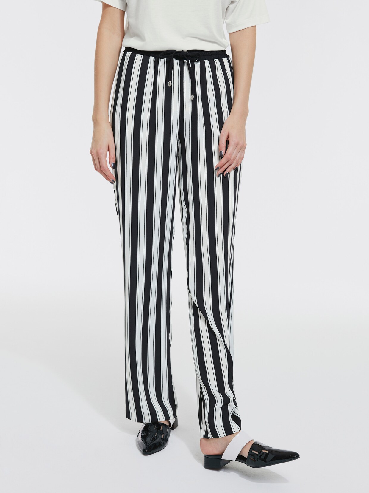 heine Hose - schwarz-weiß