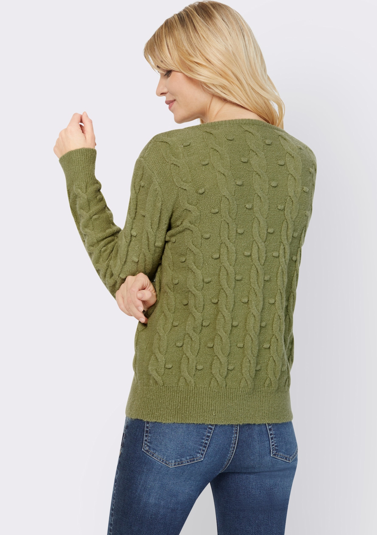 heine Strickjacke - schilf