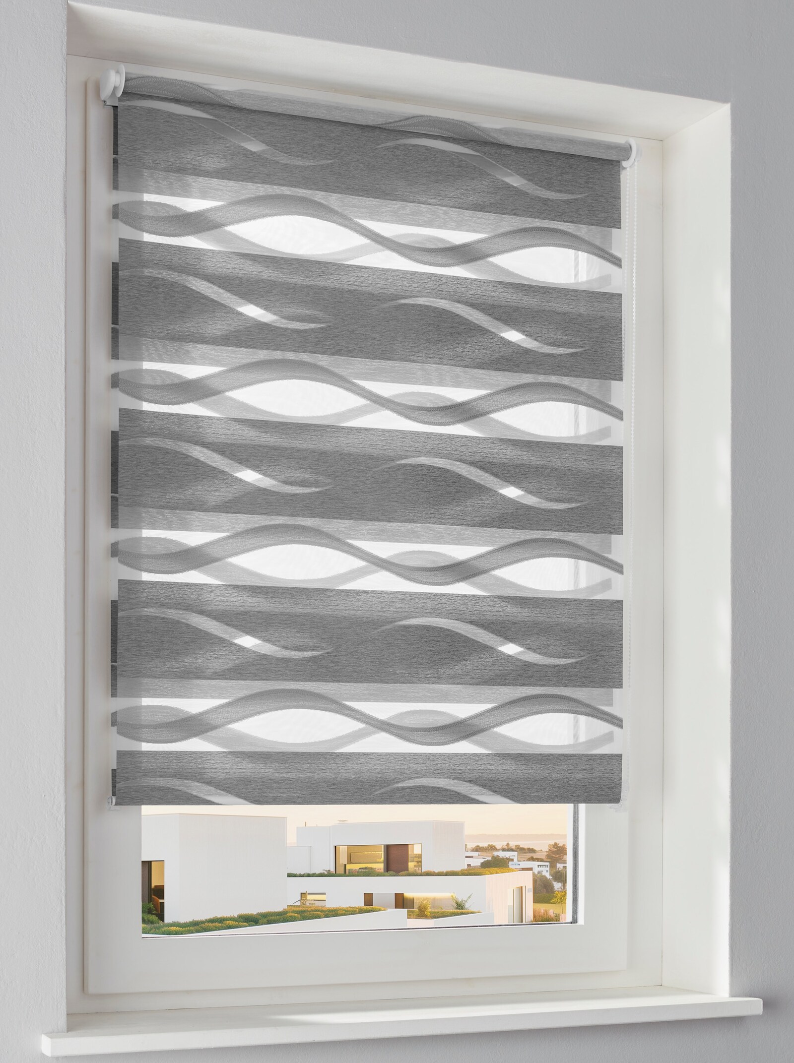 heine home Doppelrollo - grau