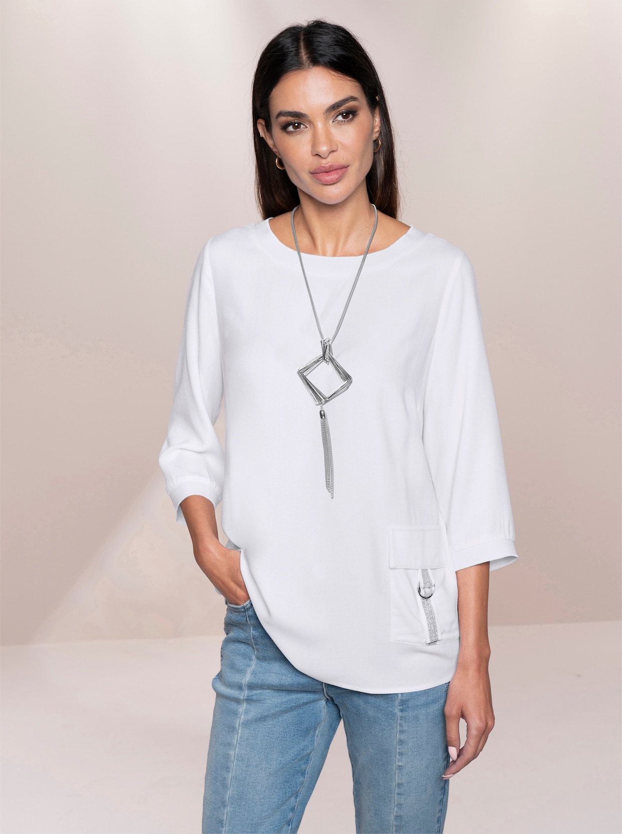 heine Comfortabele blouse - wit