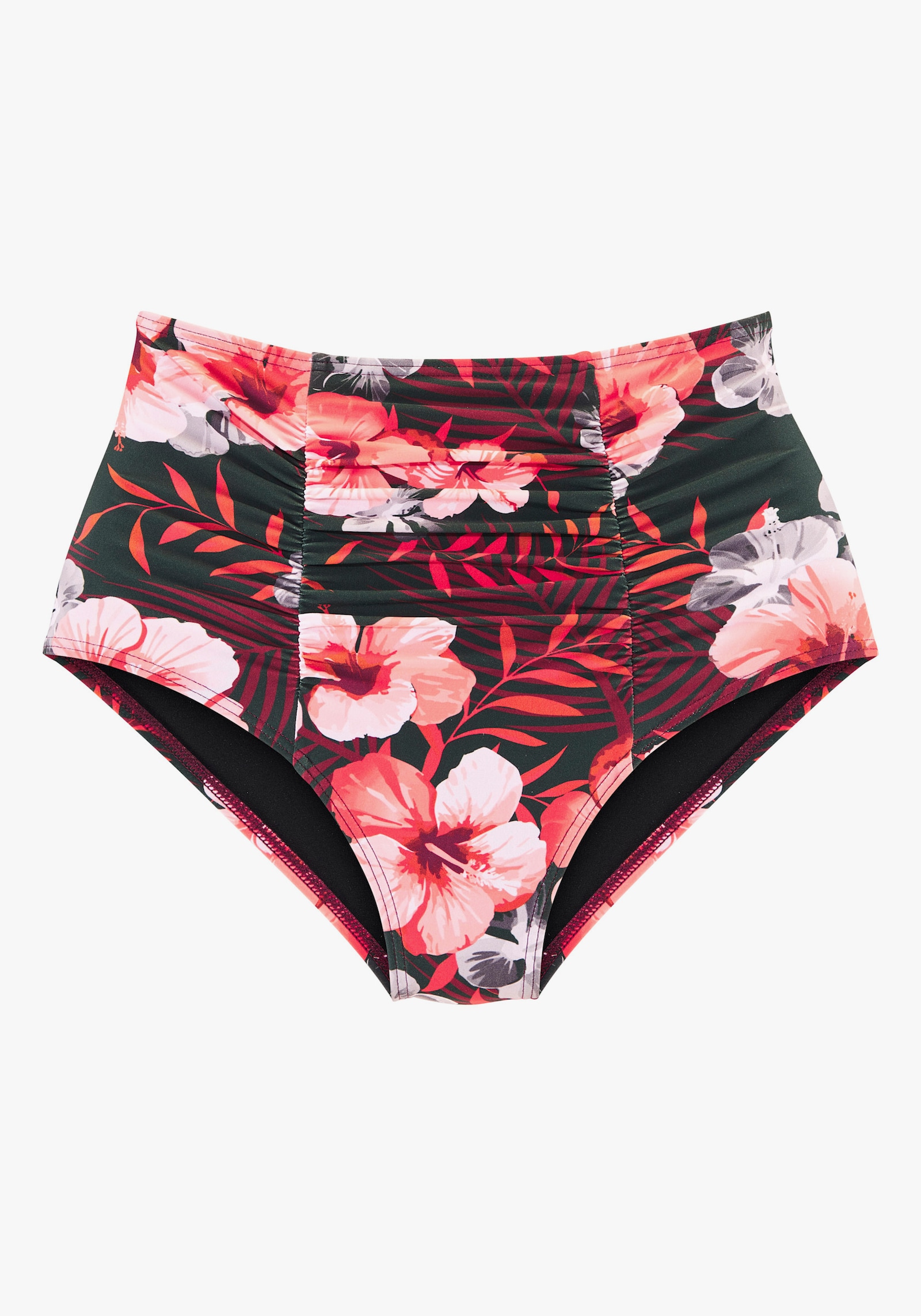 LASCANA Highwaist-Bikini-Hose - oliv-orange