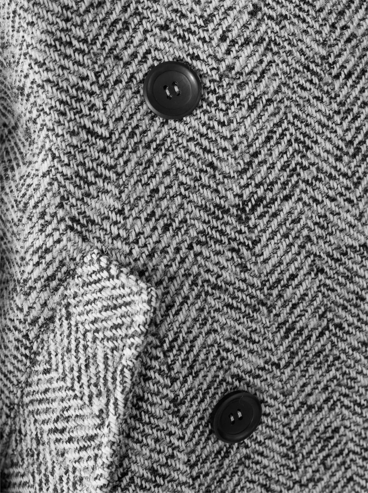 heine Manteau - noir-blanc à motifs