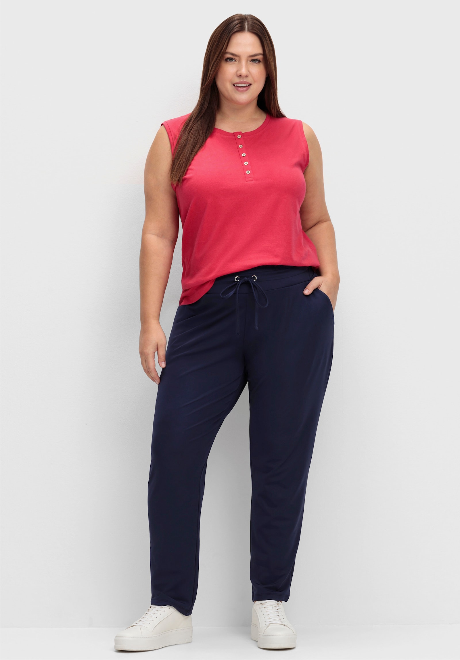 Trägertop aus reiner Baumwolle - rot