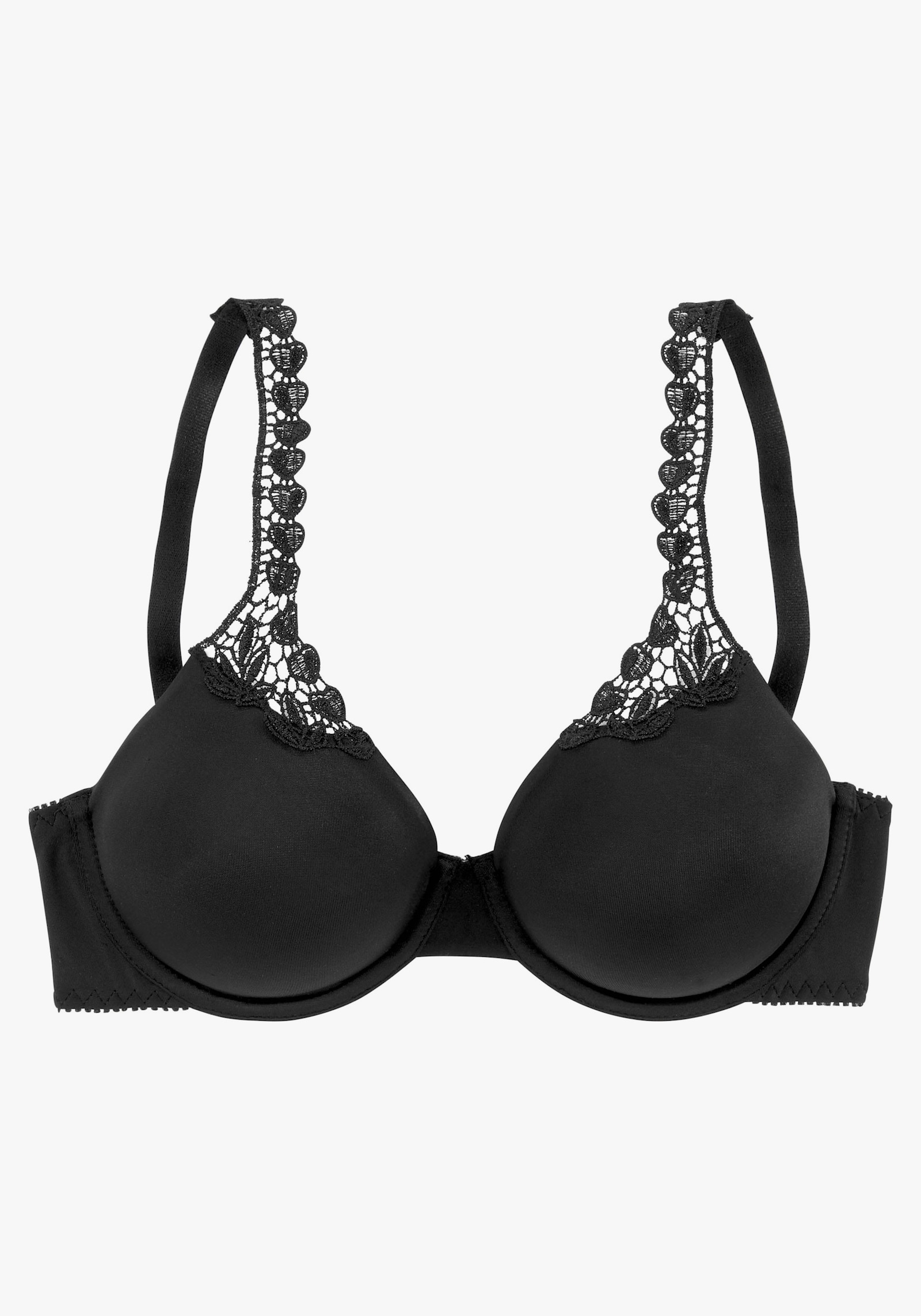 Nuance T-Shirt-BH - schwarz
