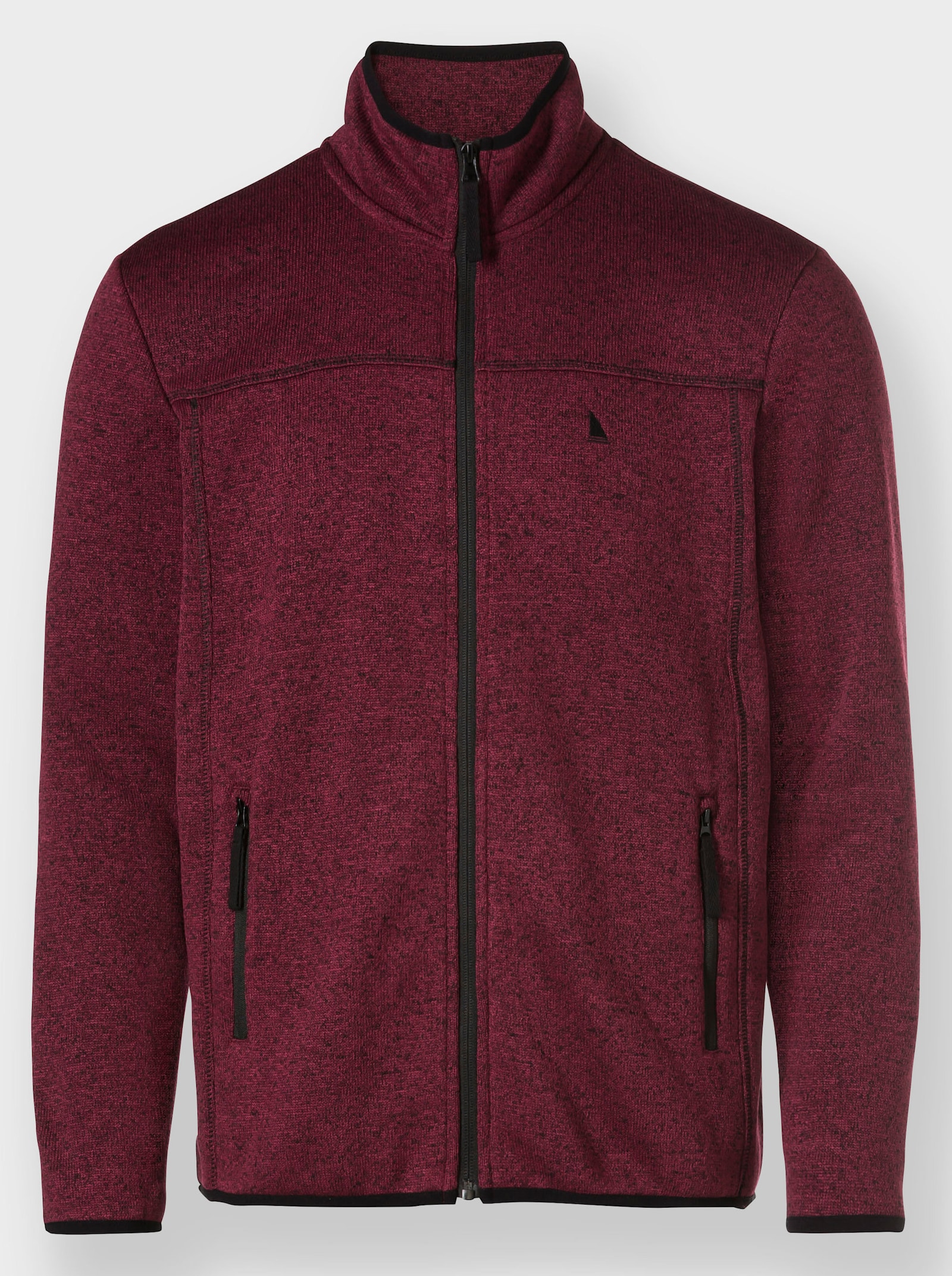 Catamaran Flaušová bunda - bordová melírovaná