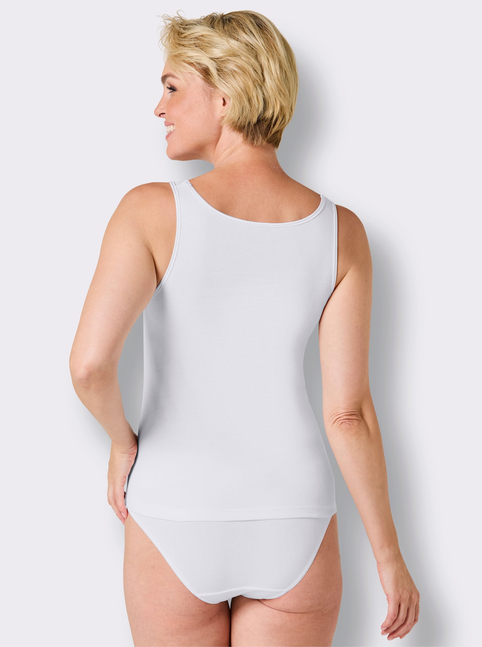 wäschepur Behahemd zonder beugel - wit