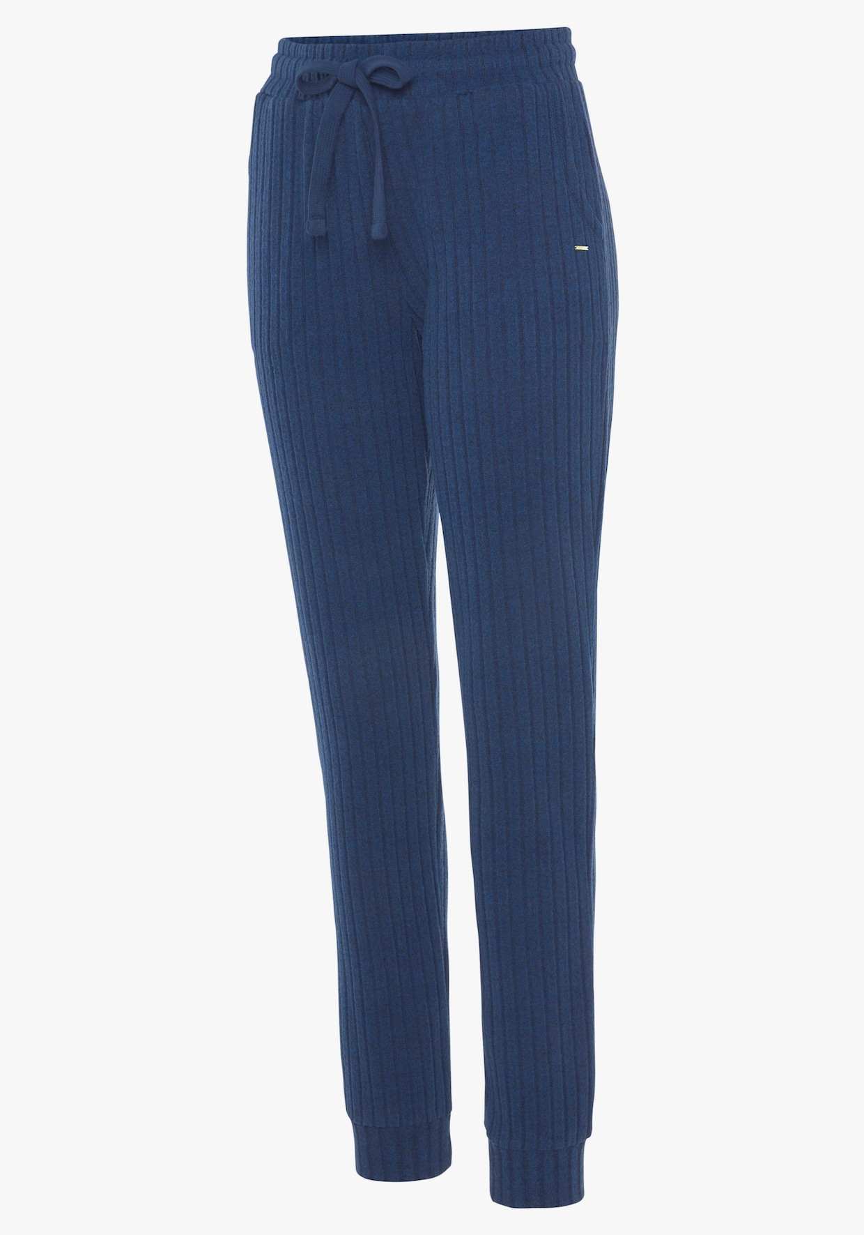 LASCANA Homewearhose - blau-meliert