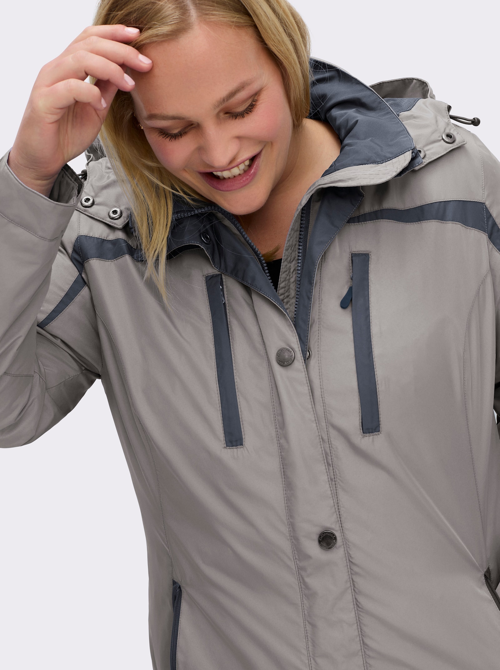 Funktionsjacke wind- und wasserabweisend - grau