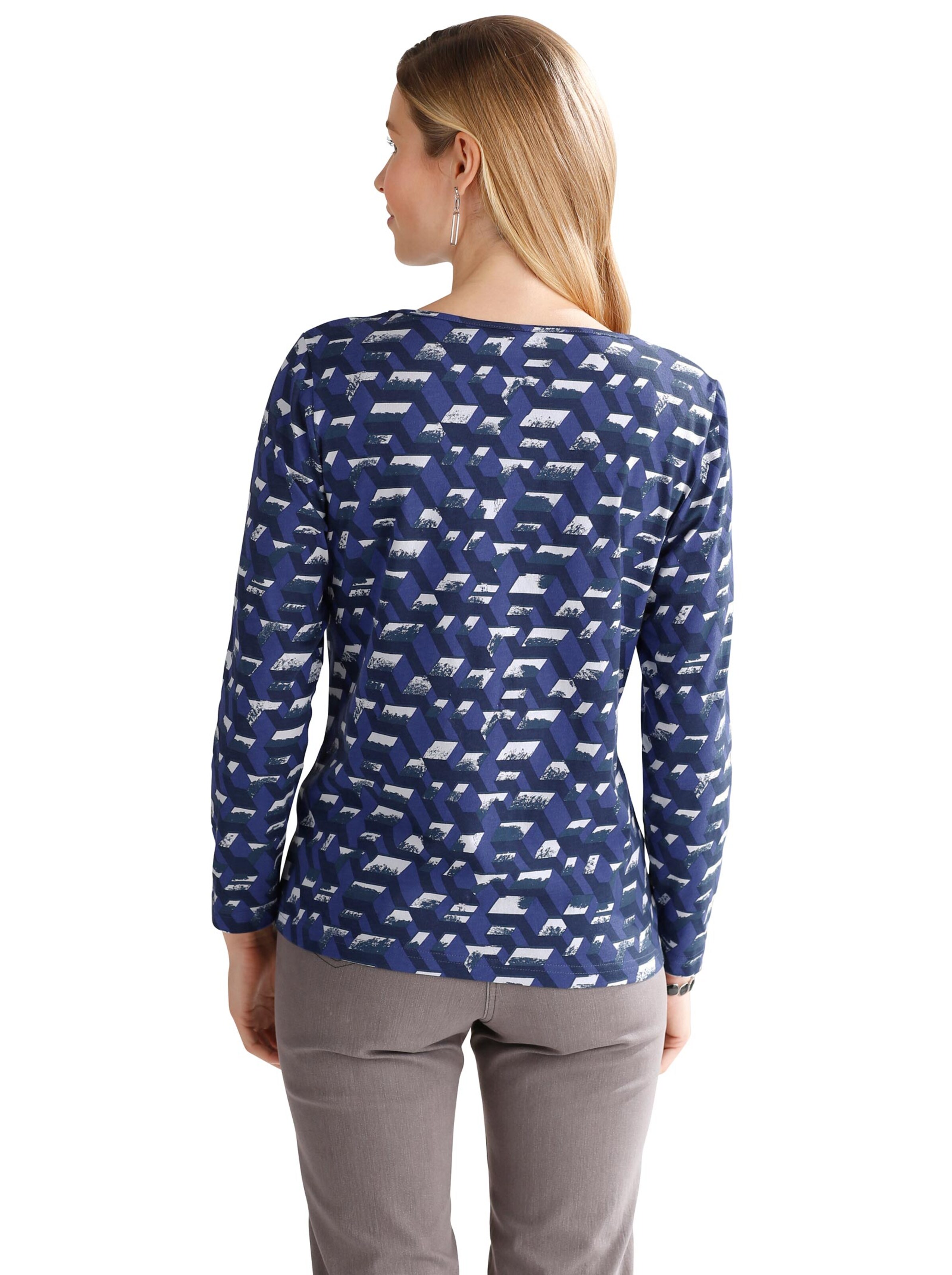 Shirt - marine-gemustert