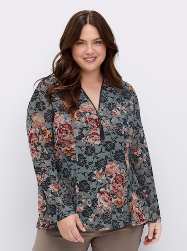 sheego by Joe Browns Shirt - schwarz-bedruckt