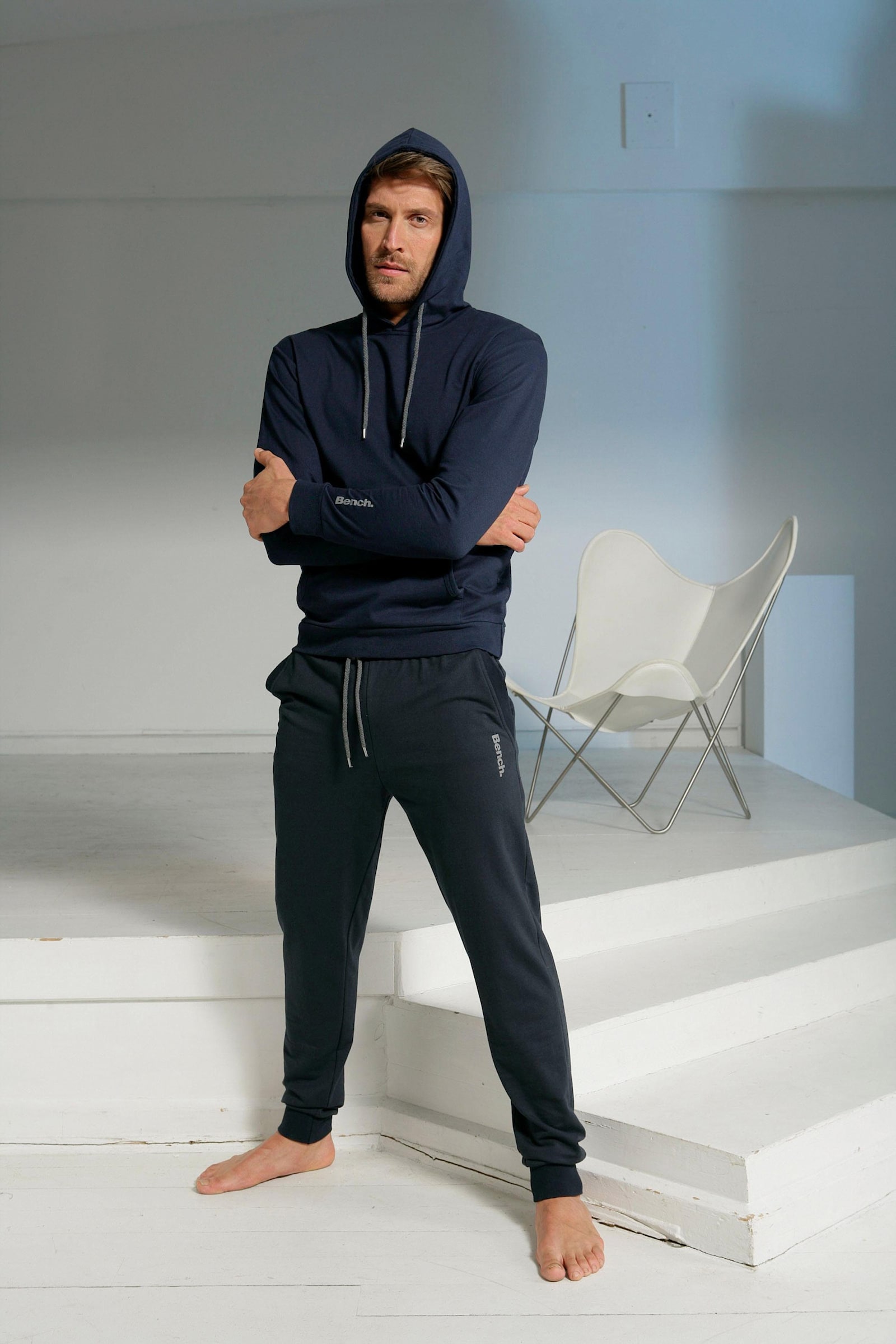 Bench. Loungewear Hoodie - navy