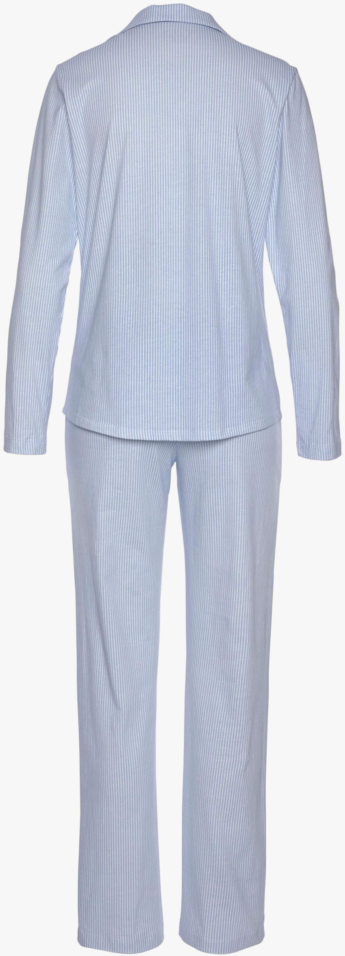 Vivance Dreams Pyjama - blau-weiss