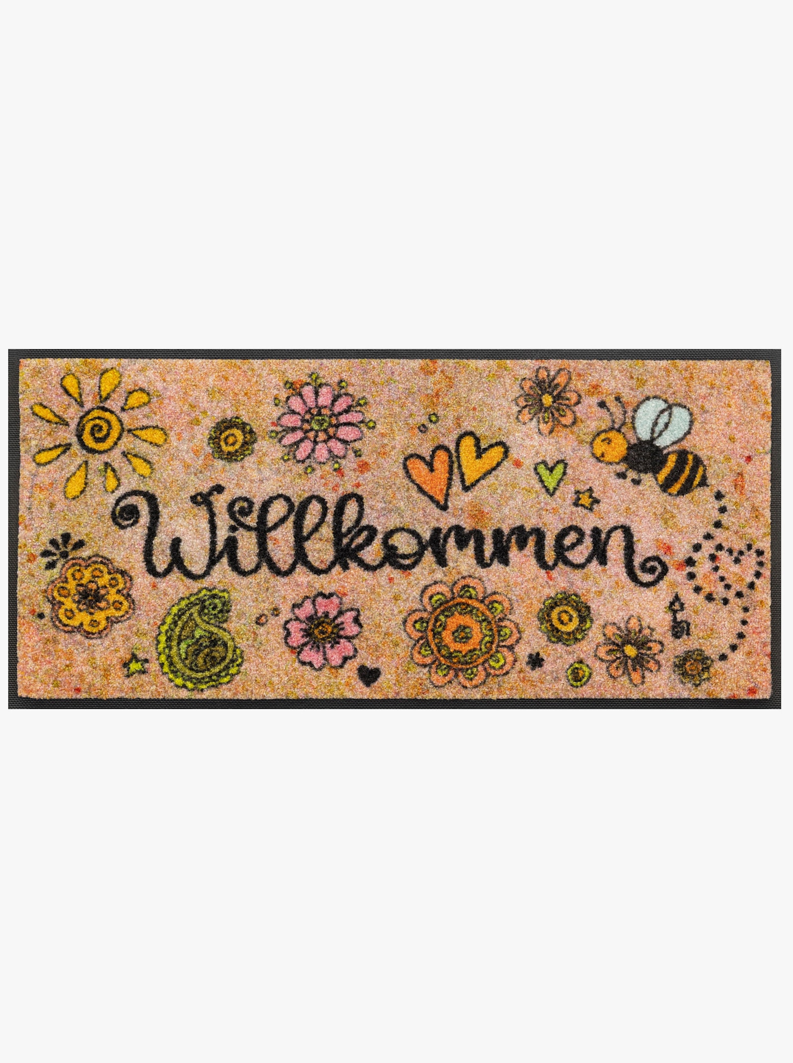 wash+dry by Kleen-Tex Fußmatte - rosa-bedruckt