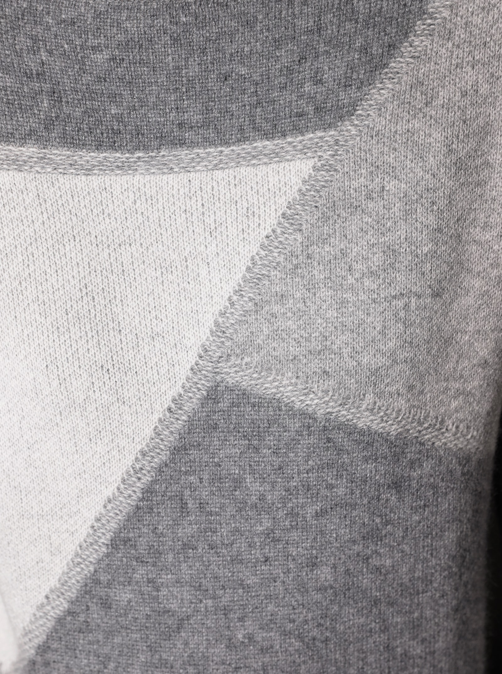 heine Pull en cachemire avec superbe motif tricoté - gris-écru