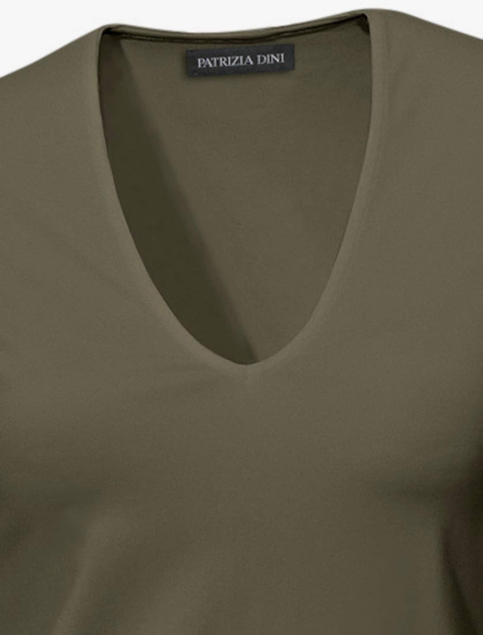 heine Kurzarmshirt mit Halbarm - oliv