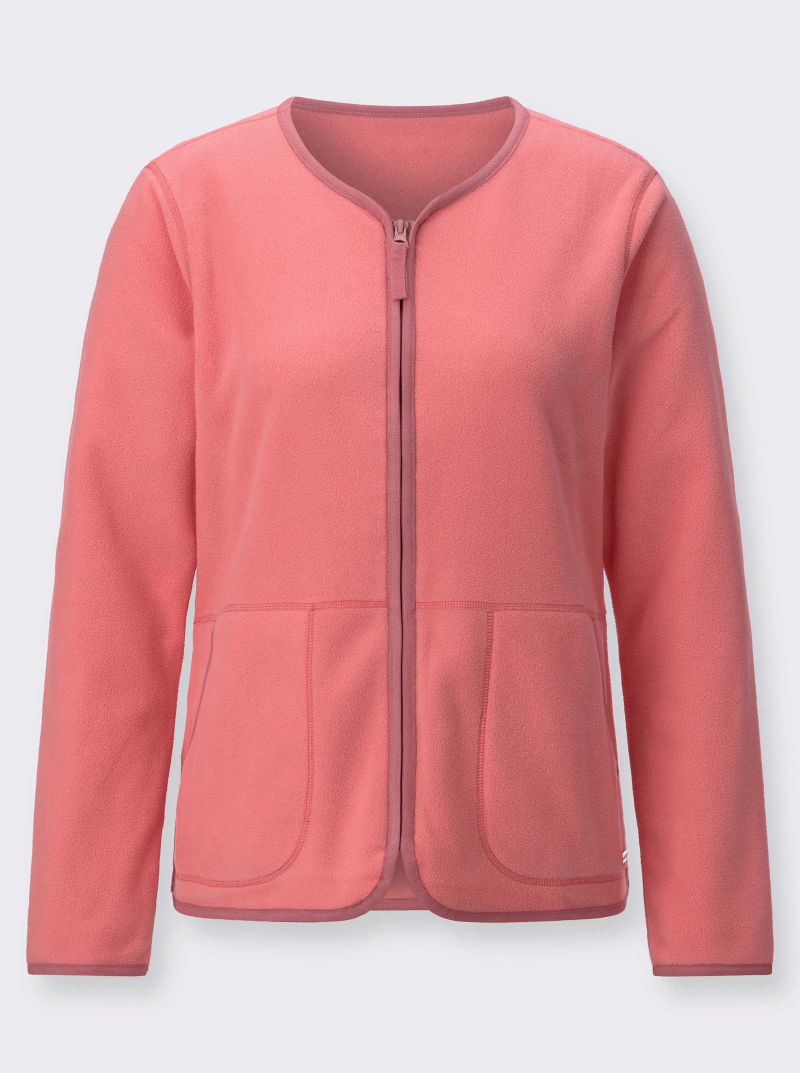 Fleecejacke mit Antipilling-Ausrüstung - flamingo
