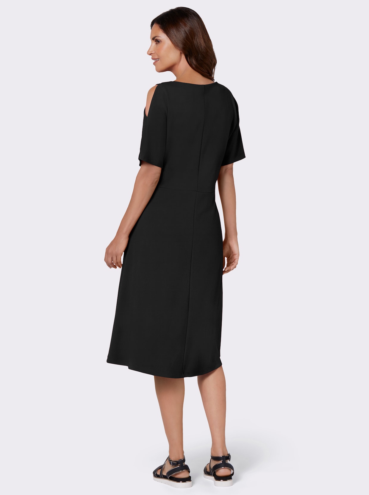 Jersey-Kleid - schwarz