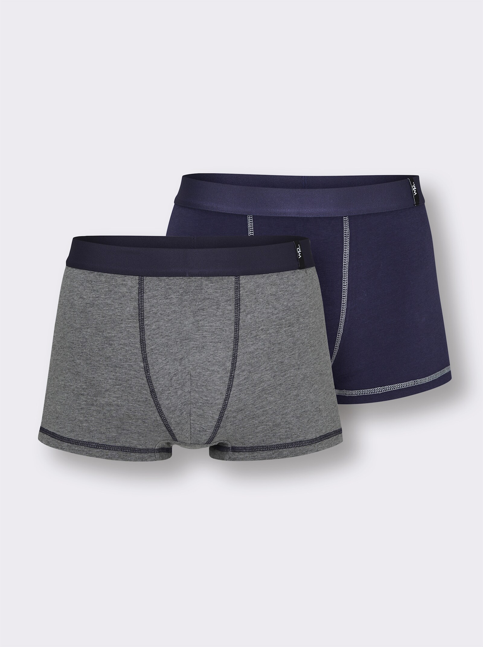 wäschepur men Pants - marine + anthrazit-meliert