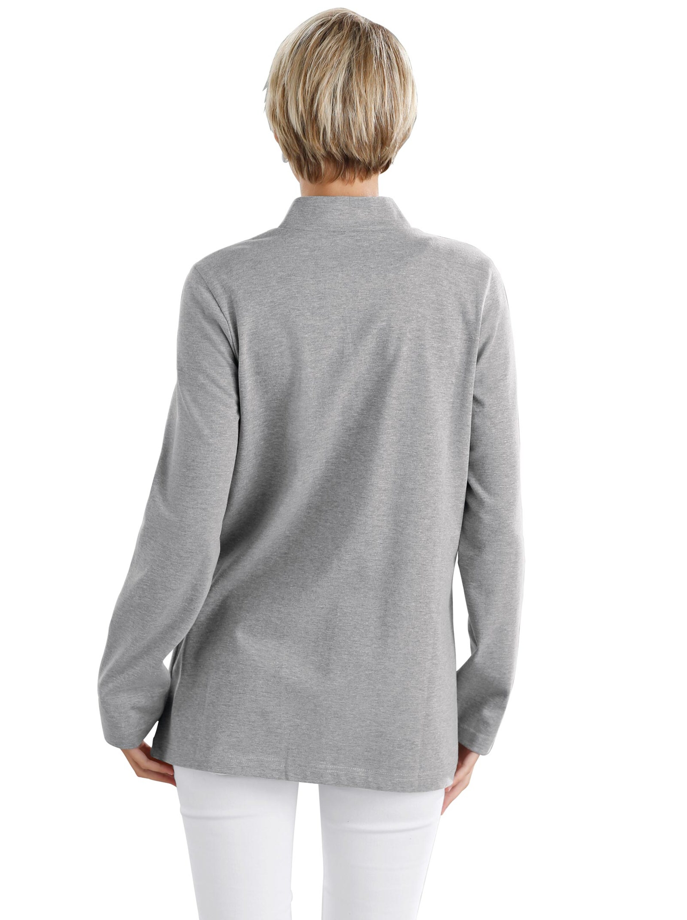 Jersey-Blazer - grau-meliert