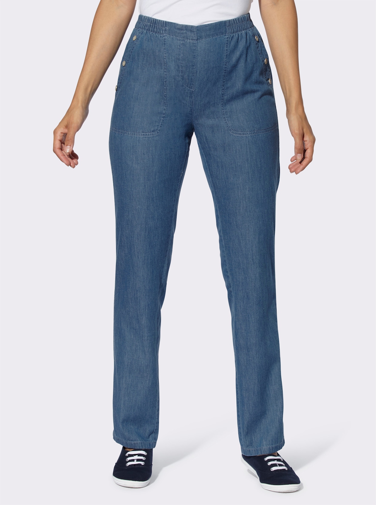 Comfortjeans - blue-bleached