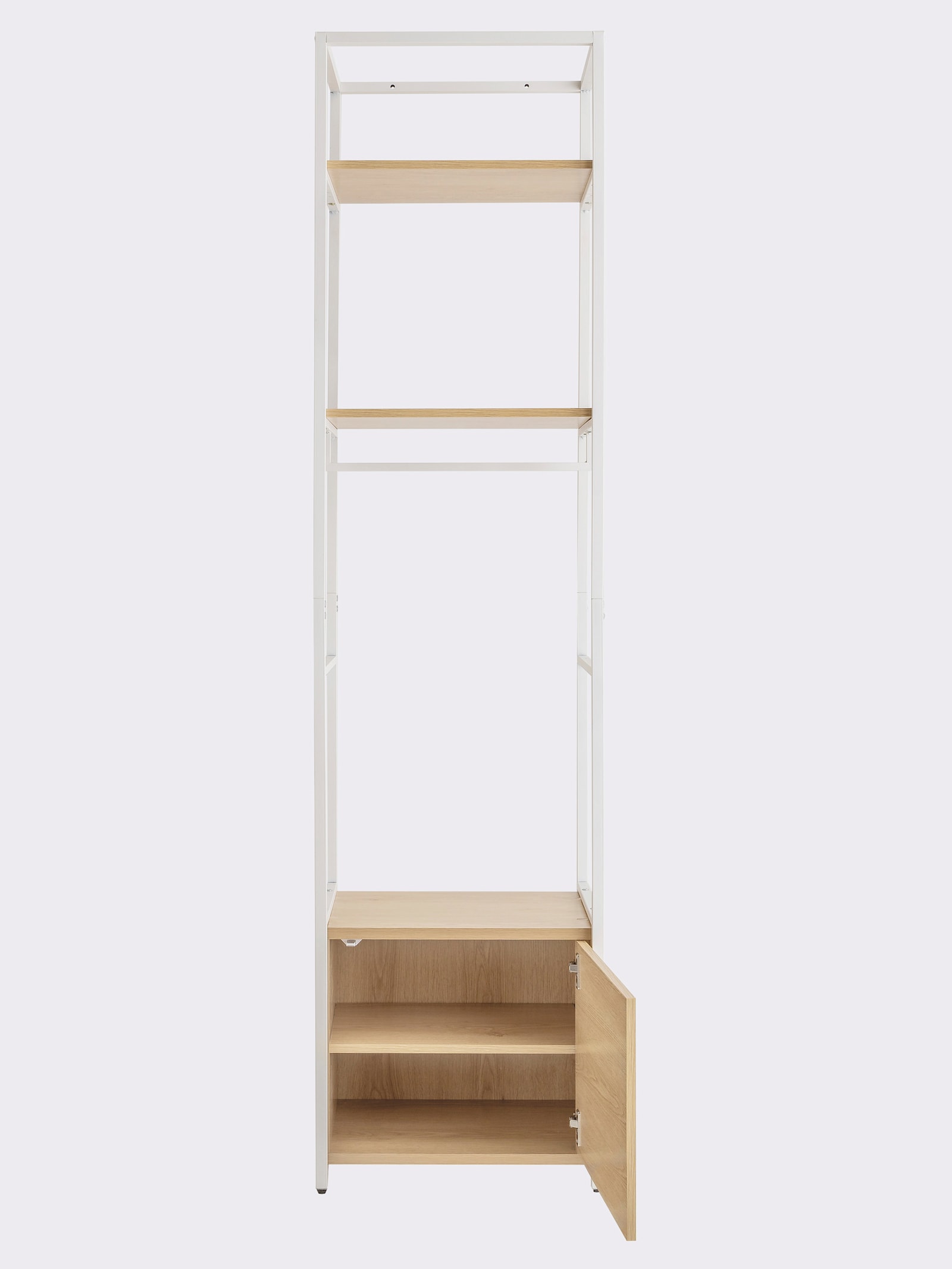 heine home Hochschrank - weiß-natur