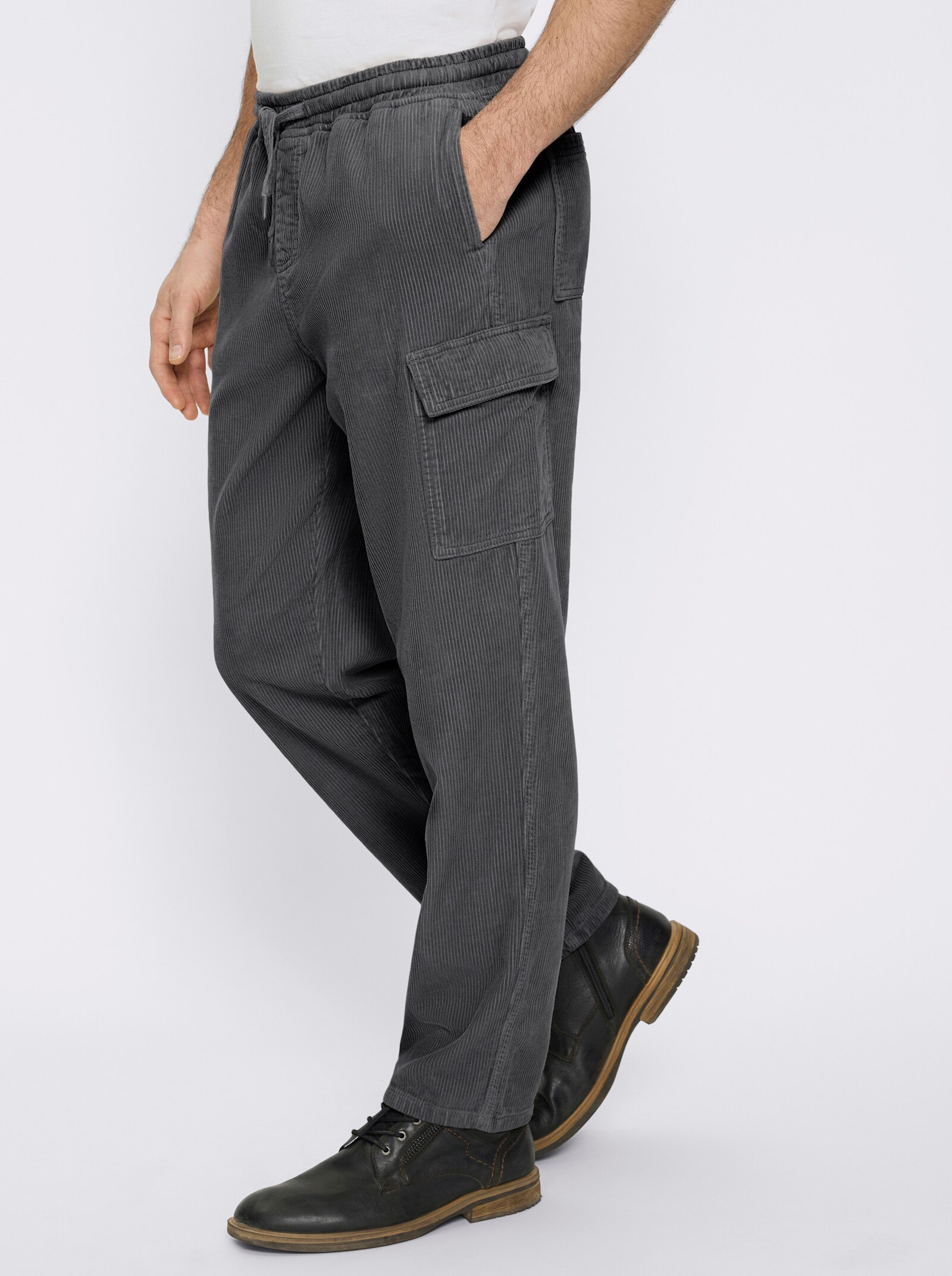 Catamaran Cargohose mit Rundum-Dehnbund - anthrazit