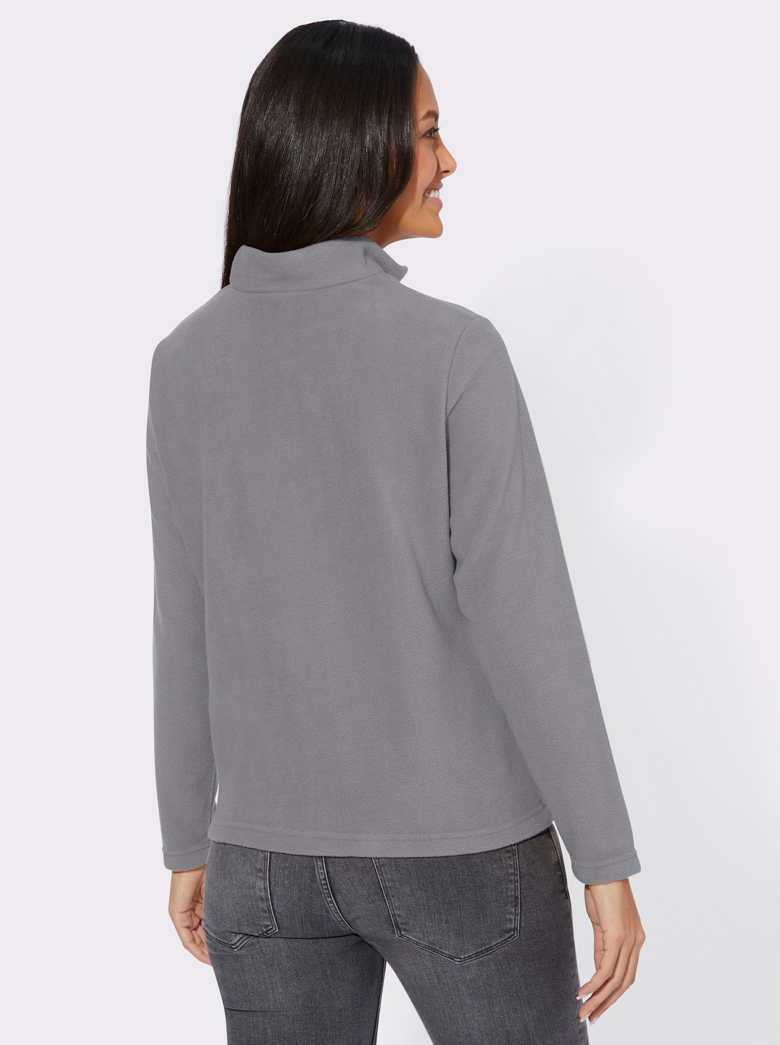 Fleecové tričko s protižmolkovou úpravou - kamenná šedá