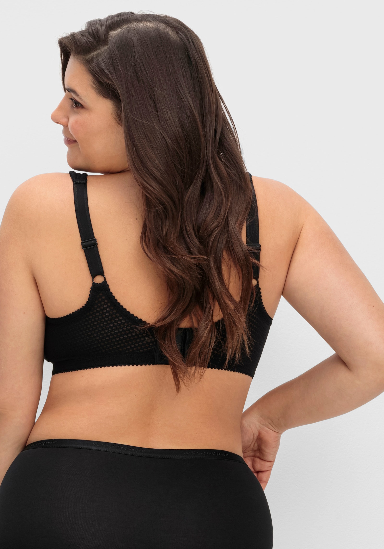 Miss Mary Entlastungs-BH ohne Bügel mit Komfortträgern - schwarz