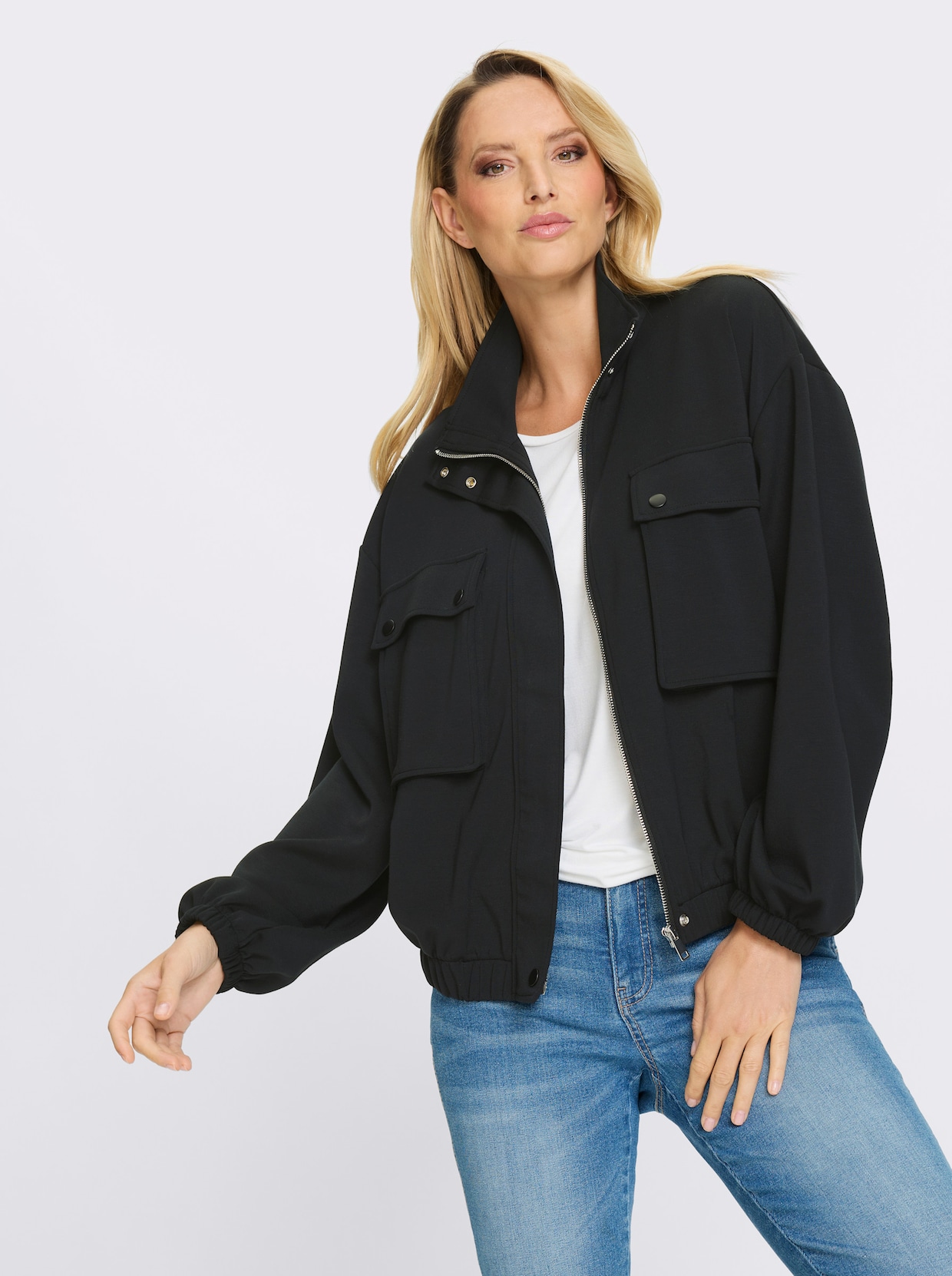 heine Sweatvest - zwart