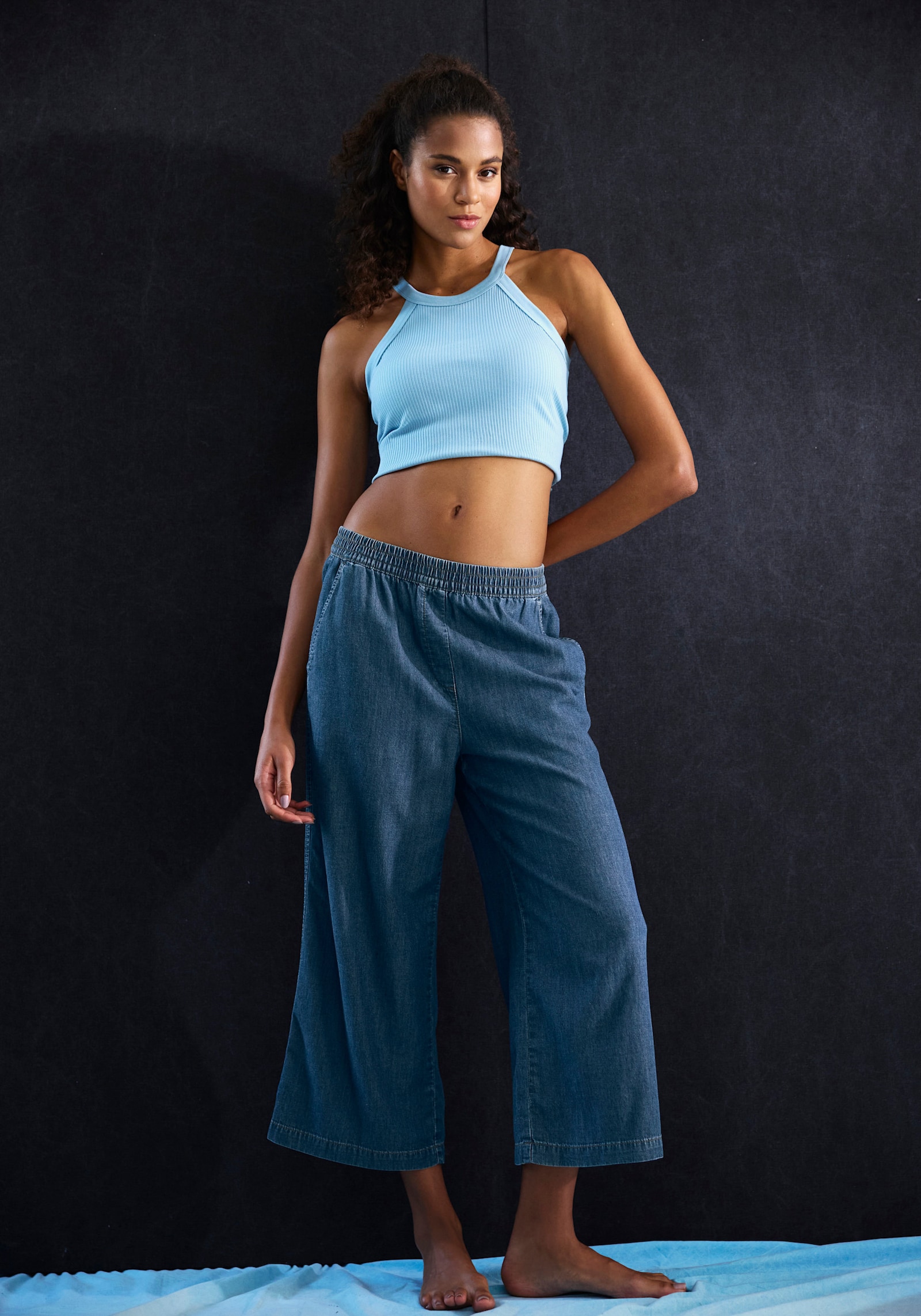 H.I.S Culotte - jeansblau