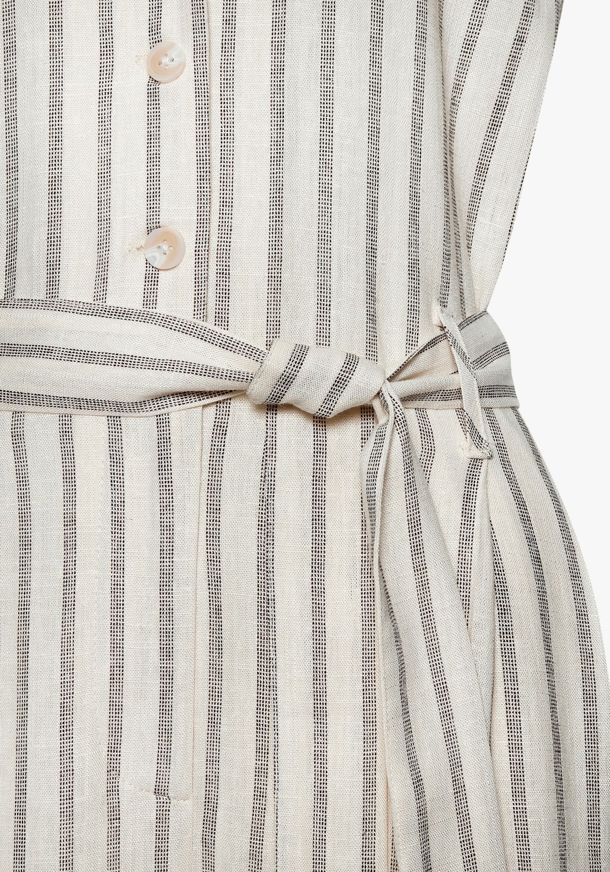 LASCANA Overall - crème/zwart gestreept