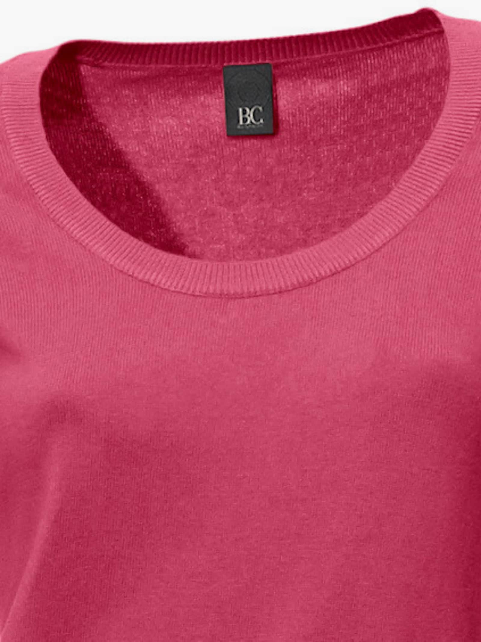 heine Pullover van fijntricot met ronde hals - pink