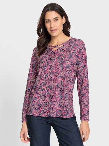 Print-Shirt in Ausbrenner-Qualität - marine-erika-bedruckt