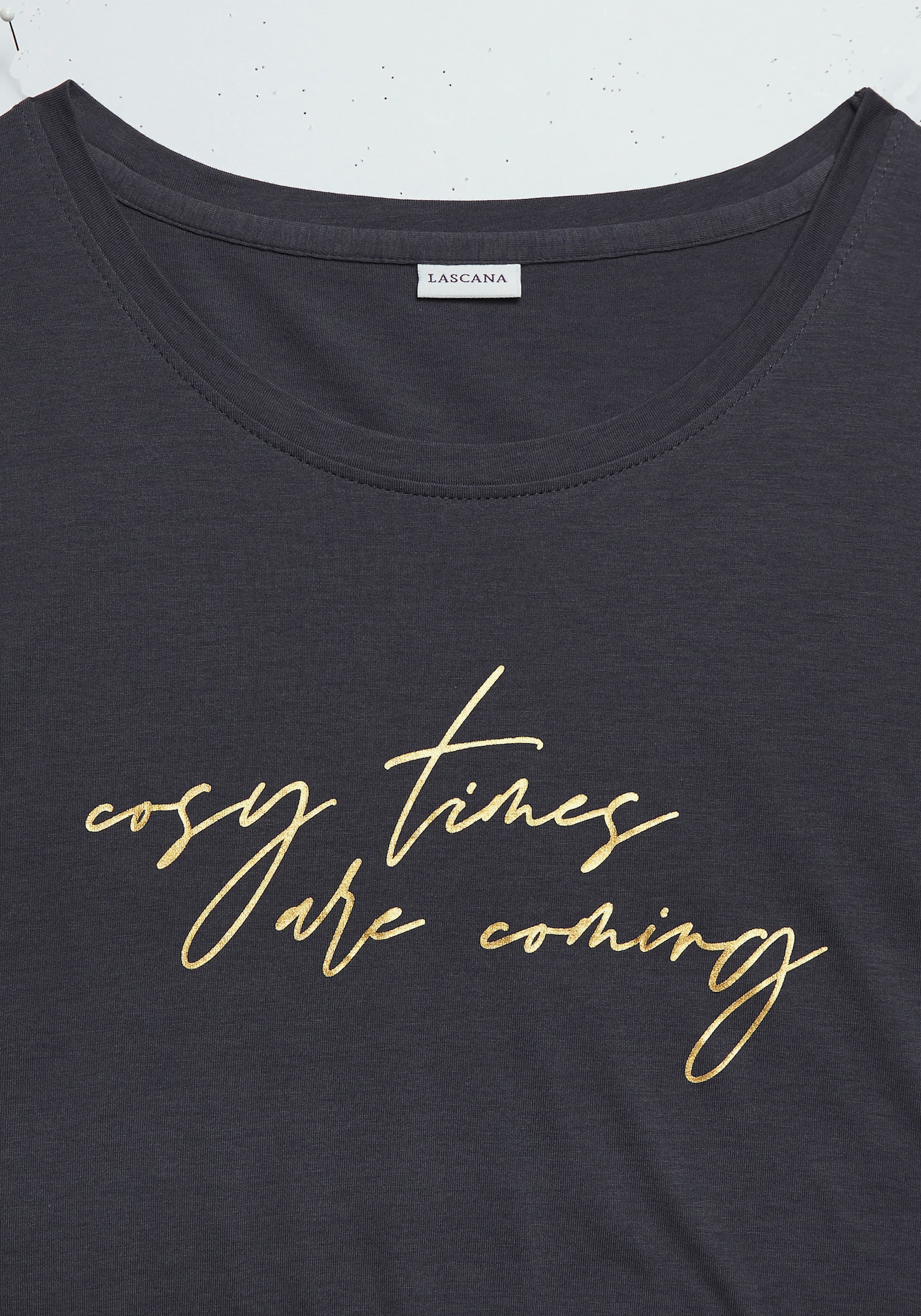 LASCANA Pyjamaoberteil - anthrazit