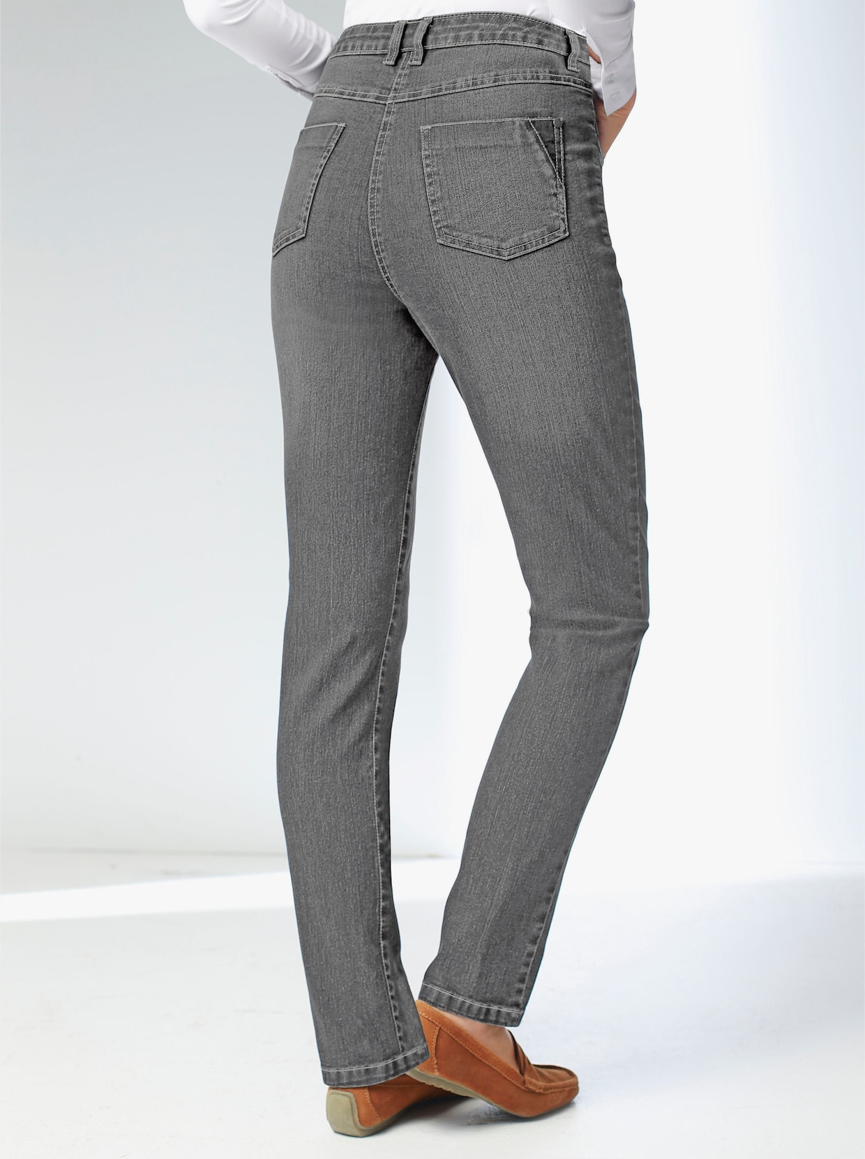 Jean extensible - denim gris