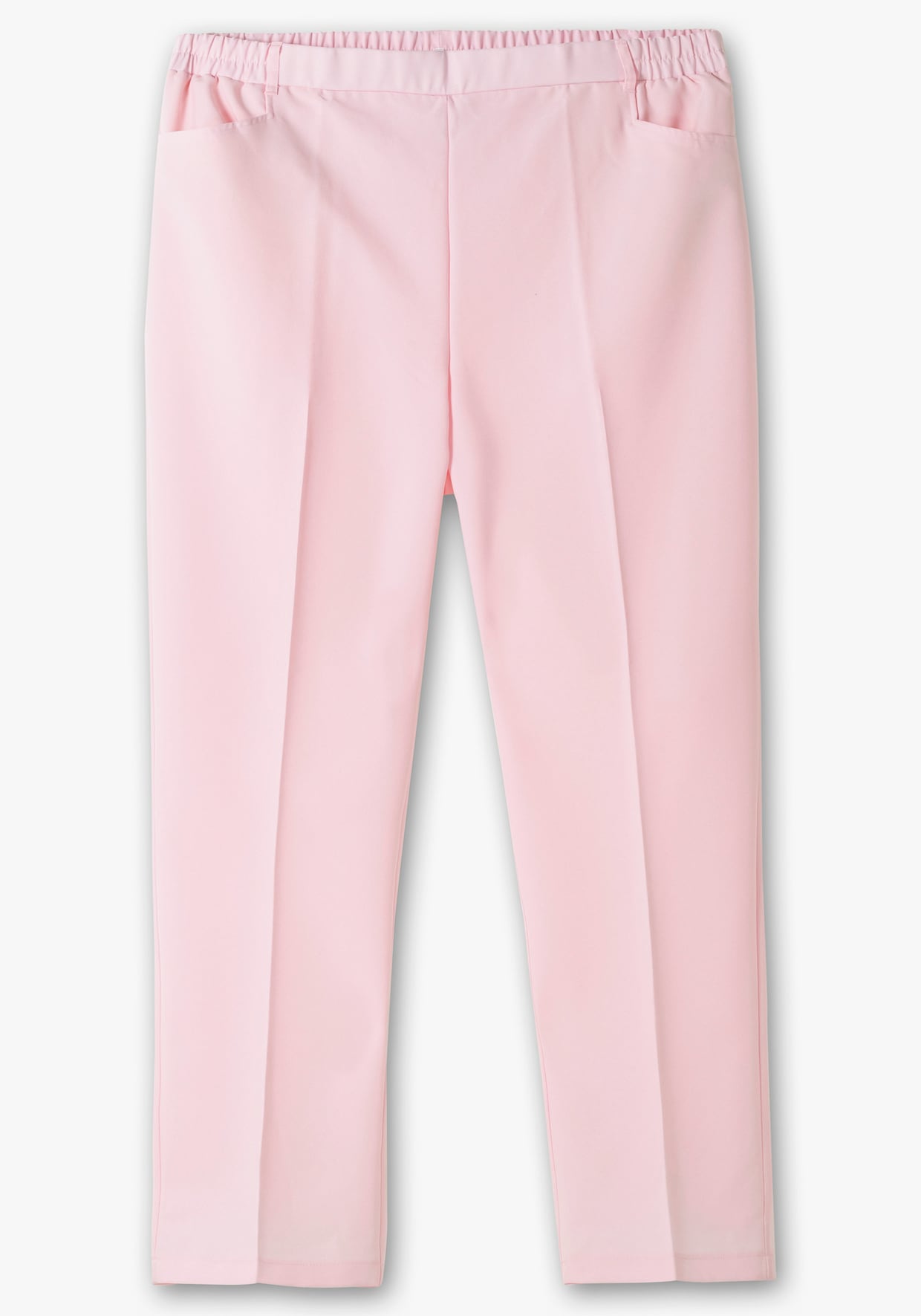 Bügelfaltenhose mit Rundum-Dehnbund - rose