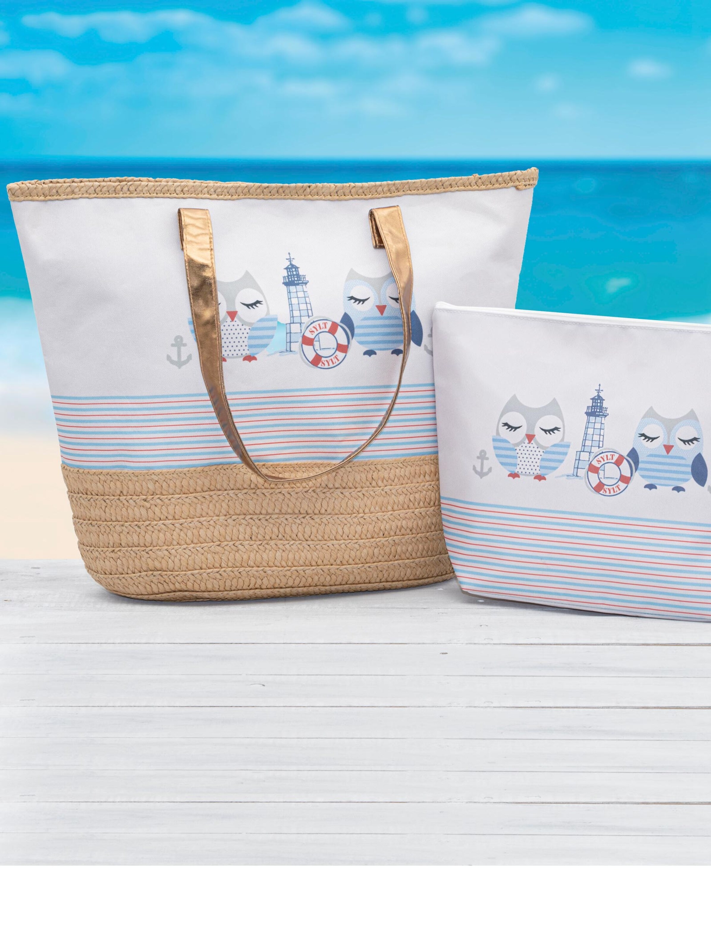 witt weiden -  Damen Taschen-Set Eule
