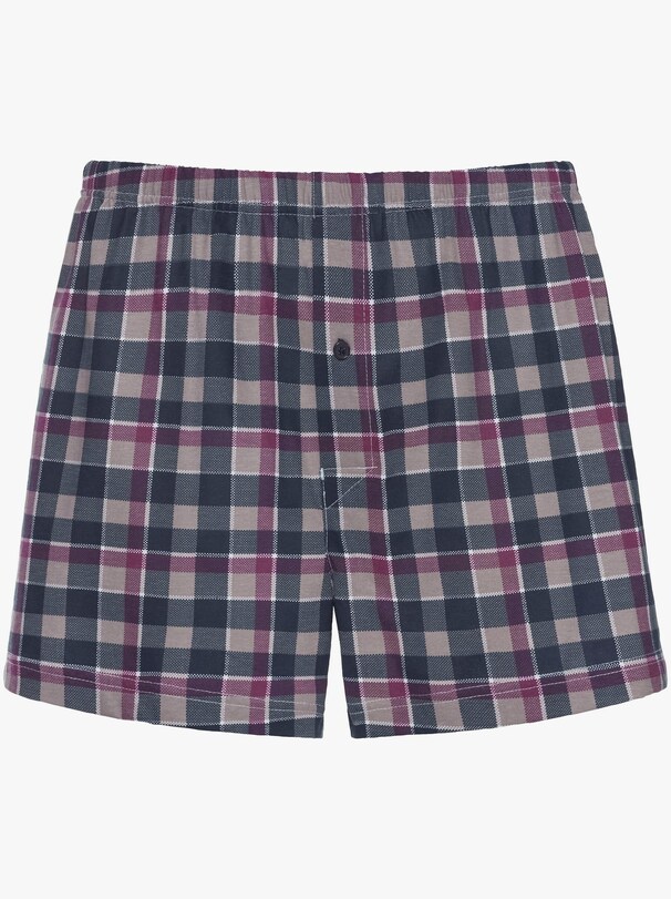 wäschepur Boxershorts - blau-kariert