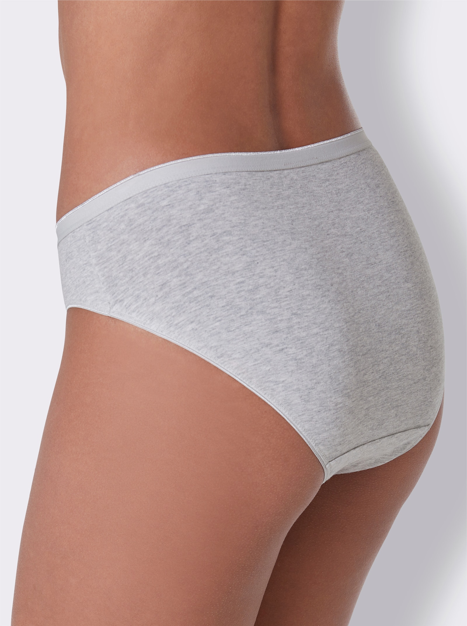 wäschepur Jazzpants mit Doppelzwickel - steingrau-meliert + jeansblau + anthrazit + rot + marine