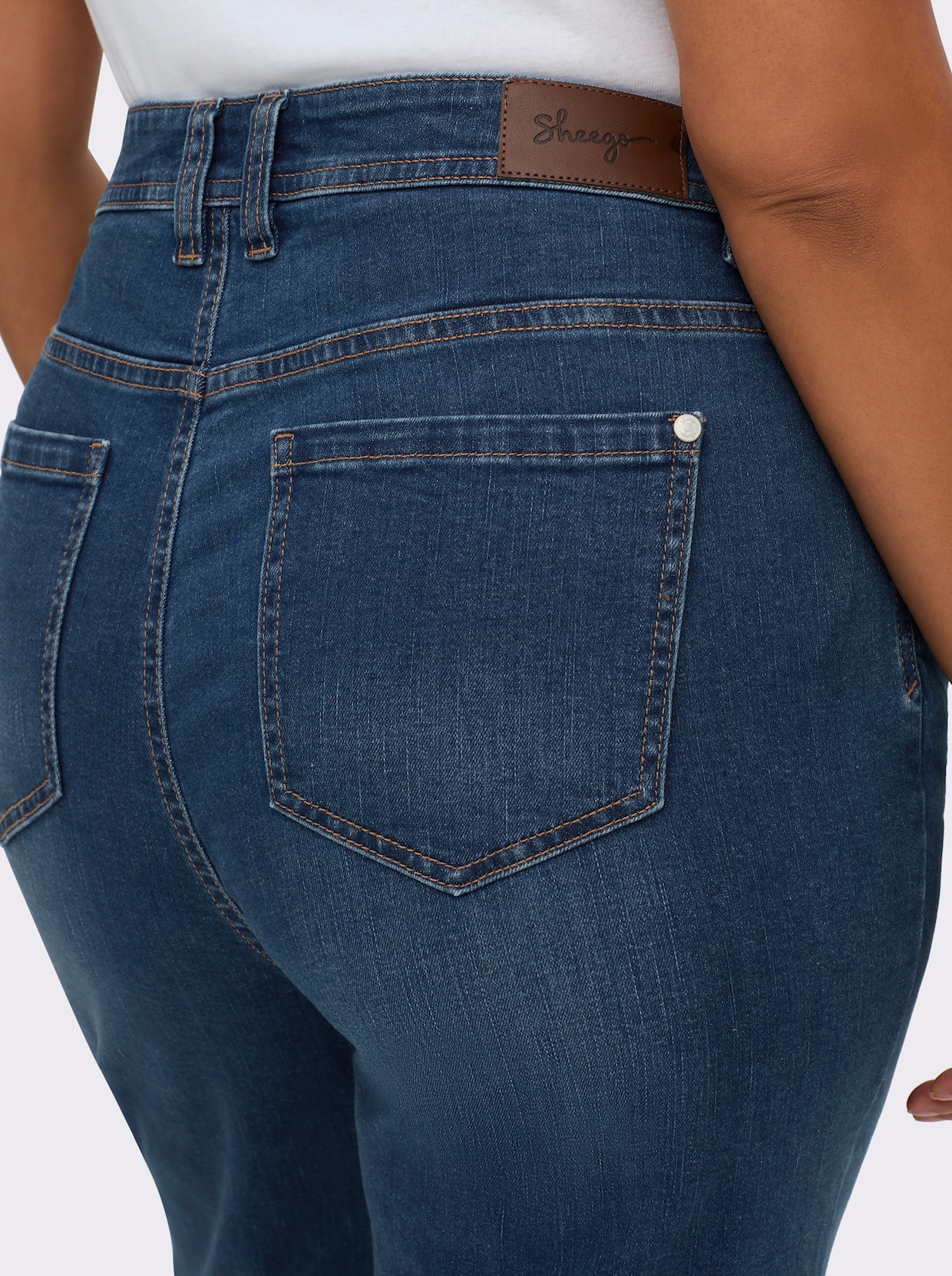 sheego Rechte jeans - blue-stonewashed