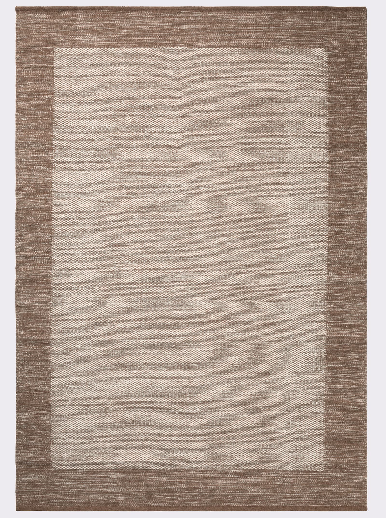 heine home Teppich - braun-weiß-meliert
