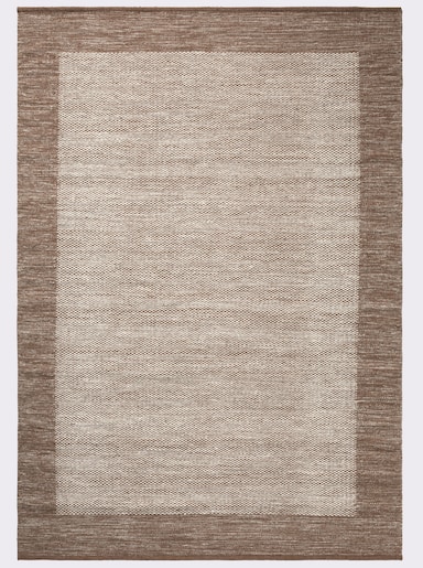 heine home Teppich - braun-weiß-meliert