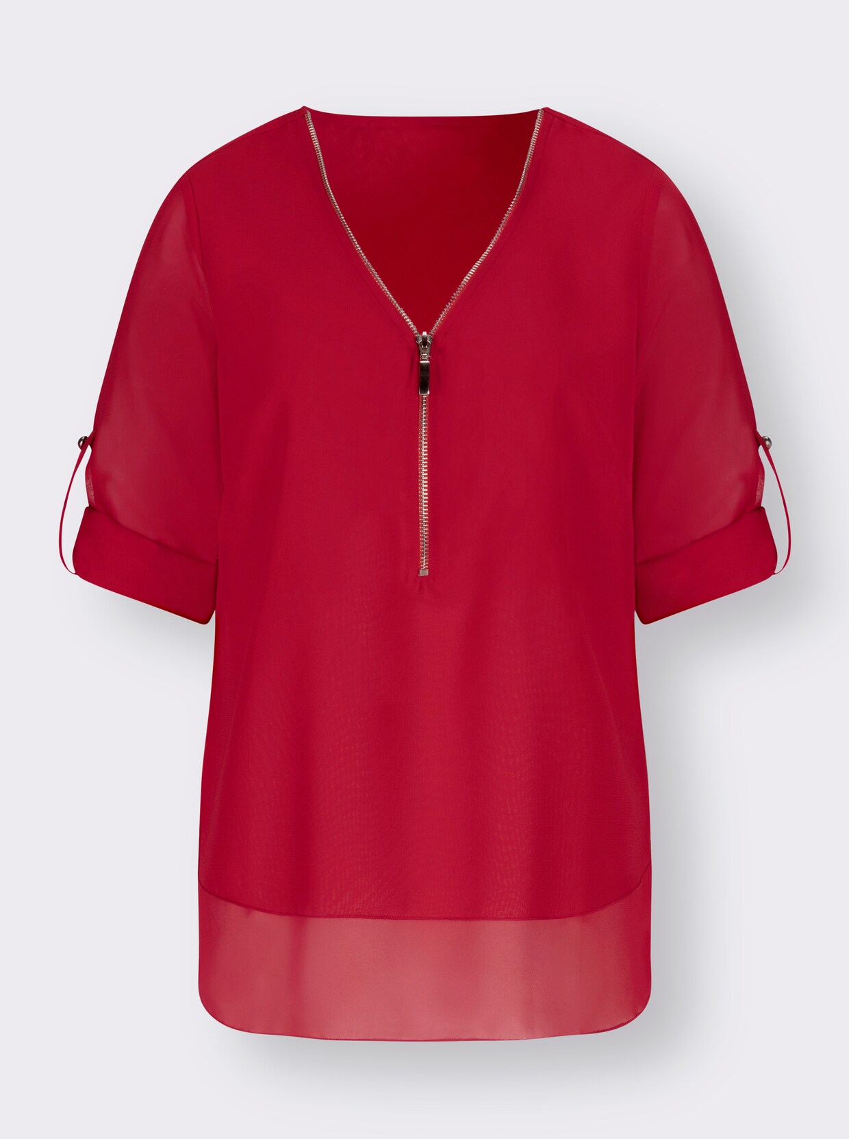 Comfortabele blouse - rood