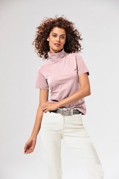 heine T-shirt col roulé - rose