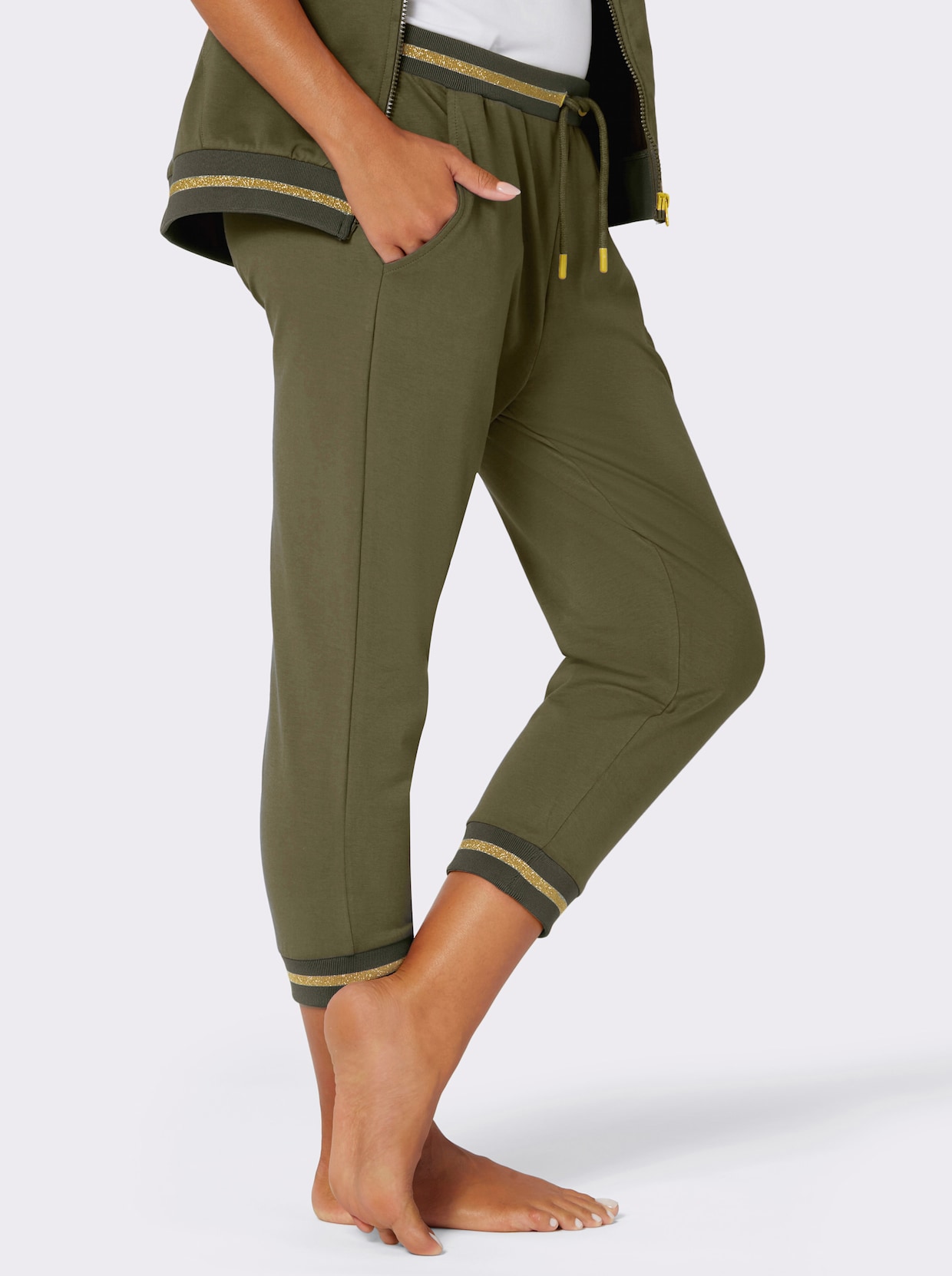 feel good Legging 3/4 - vert olive